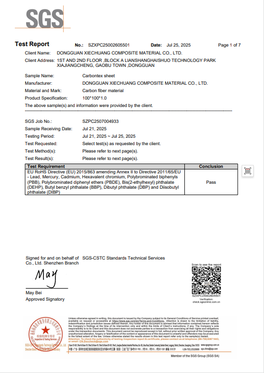 carbon drag Washer sheet-SGS-2025