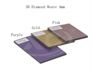 3D Diamond weave carbon plate different color and size