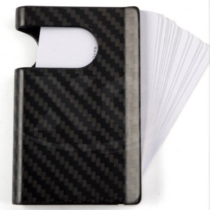 Customized carbon fiber name card holder