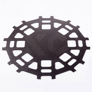 Carbon fiber plate cnc machining for copter drone middle frames