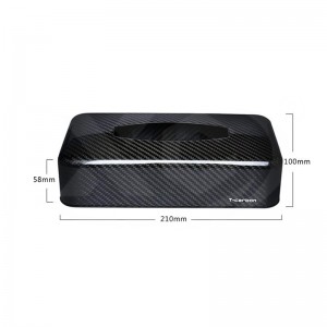 100% Real full Carbon fiber car tissue box