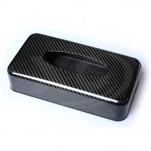 100% Real full Carbon fiber car tissue box