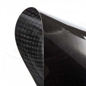 Flexible carbon fiber sheets 0.5mm 3k plain glossy size 500*600mm