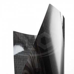 Flexible carbon fiber sheets 0.5mm 3k plain glossy size 500*600mm