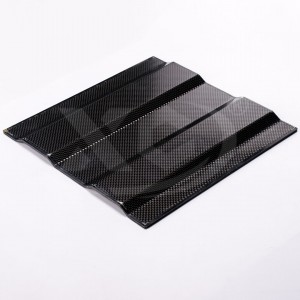 Customized carbon fiber bent plate for fishing handle