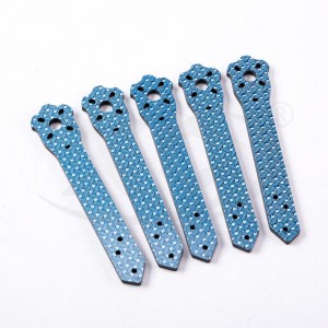 Blue diamond weave carbon fiber arm carbon fiber frame