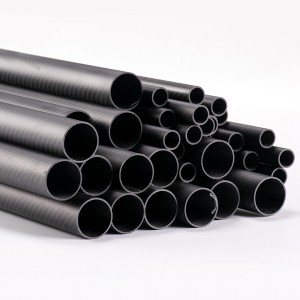 Carbon fiber roll wrapped tube 3k Twill matte 6-200mm length 1500mm