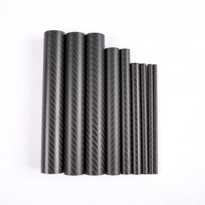 Carbon fiber Pole 3k Twill matte 6-200mm length 2000mm