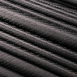 Carbon fiber round tube 3k Twill matte 6-200mm length 1000mm