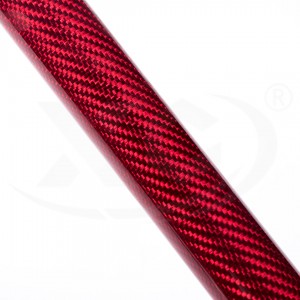 Red carbon fiber round tubes OD 6-200MM Length 1000mm
