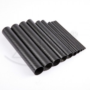 Carbon fiber round tube 3k Twill matte 6-200mm length 1000mm