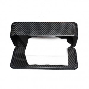 100% Real full Carbon fiber car tissue box