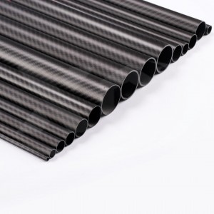 Carbon fiber roll wrapped tube 3k Twill matte 6-200mm length 1500mm