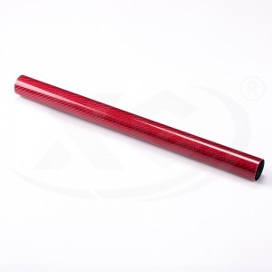 Red carbon fiber round tubes OD 6-200MM Length 1000mm