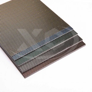 Color carbon fiber panels 0.2-60mm size 500*600mm