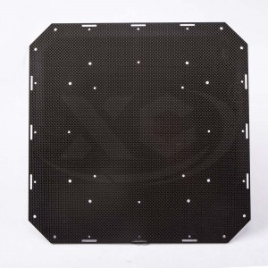 Carbon fiber plate cnc machining for copter drone middle frames