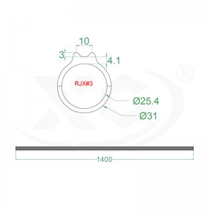 3k carbon fiber spearfishing barrel tube round shape