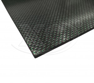 Green Carbon fiber sheets 0.2mm 0.5mm 0.8mm 1mm