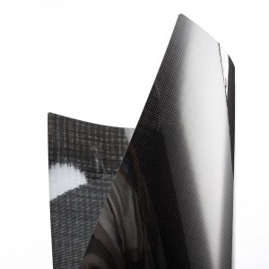 Flexible carbon fiber sheets 0.5mm 3k plain glossy size 500*600mm