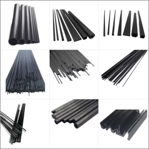 T0.6*3.0*1000mm 12k pultruded carbon fiber strip bar, high strength pultruded carbon fiber flat strip tube