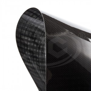 Flexible carbon fiber sheets 0.5mm 3k plain glossy size 500*600mm