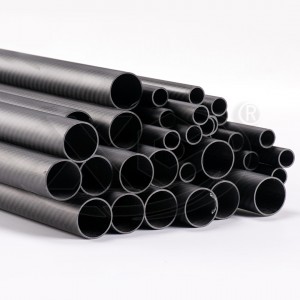 Carbon fiber Pipe 3k Twill matte 6-200mm length 500mm