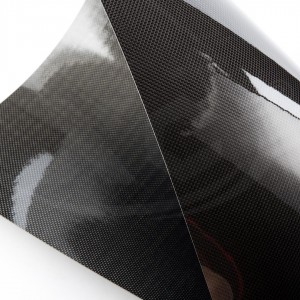 Flexible carbon fiber sheets 0.5mm 3k plain glossy size 500*600mm