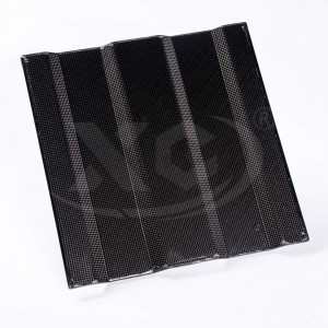 Customized carbon fiber bent plate for fishing handle