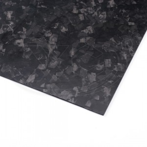 Black forged carbon fiber sheet  1-20mm size 400*500mm