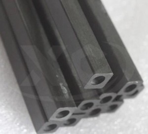 Carbon fiber round tube, square outside and round inside