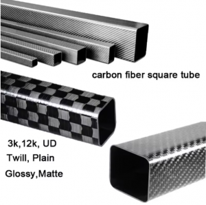 Carbon fiber square tube 3k twill matte/glossy rectangular carbon fiber tube